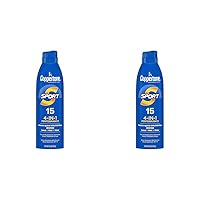 Sport Sunscreen Spray, Broad Spectrum SPF 15 Water Resistant Spray Sunscreen, 5.5 Oz (Pack of 2)