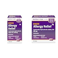 HealthCareAisle Allergy Relief - Fexofenadine Hydrochloride Tablets USP, 180 mg - 180 & 90 Tablet Bundle - Allergy Medication