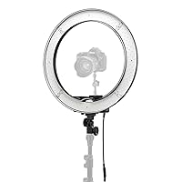 Flashpoint Photo/Video 13 Inch Dimmable LED 42W 5500K AC Powered Light Ring with Bag for, Makeup - Live Streaming & YouTube Video - Photography