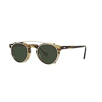 Oliver Peoples GREGORY PECK OV 5186 Gold/Green Clip-On Only 47/23/0 unisex Eyewear Frame