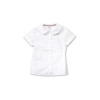 French Toast Girls' Short Sleeve Peter Pan Blouse