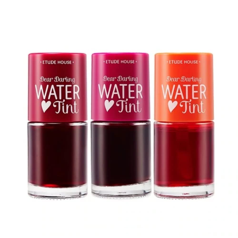 ETUDE HOUSE Dear Darling Water Tint Cherry Ade | Bright Vivid Color Lip Tint with Moisturizing Pomegranate & Grapefruit Extract to Hydrate your Lips