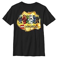 Fifth Sun Kids' Lego Ninjago Ninja Explosion Boys Short Sleeve Tee Shirt