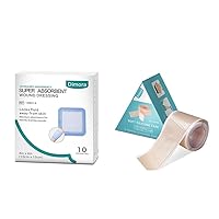 Dimora Super Absorbent Wound Dressing with Soft Silicone Tape