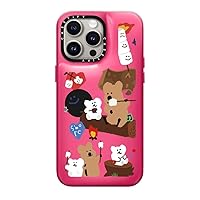 CASETiFY Pillow iPhone 15 Pro Max Case [Water Resistant Material / Y2K Inspired] - Cute Prints - S'More ! - Berry Pink