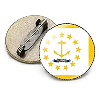 Rhode Island Flag Brooch - Rhode Island Flag Pin Lapel Badge Pin Button Brooch For Suit Tie Hat Women Men,Novelty Jewelry Brooch For Patriot Clothing Bag Accessories