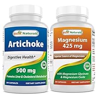 Best Naturals Artichoke Extract 10000 mg & Magnesium Glycinate 425 mg