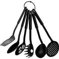 6 Pcs/Set Nylon Heat-Resistant Nonstick Spoon Spatula Turner Scoop Kitchen Cooking Utensil Tools Set