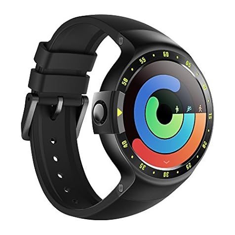 Ticwatch S Smartwatch-Knight,1.4 inch OLED Display, Android Wear 2.0,Compatible with iOS and Android, Google Assistant