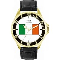 Irish Flag Mens Wrist Watch 42mm Case Custom Design