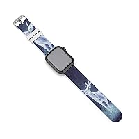Fantasy Deer Silicone Strap Sports Watch Bands Soft Watch Replacement Strap for Women Men