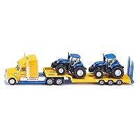 1805, Lorry with New Holland Tractors, 1:87, Metal/Plastic, Yellow/Blue, Multifunctional