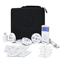 iReliev Wireless TENS + EMS Therapeutic Wearable System Wireless TENS Unit + Muscle Stimulator Combination for Pain Relief, Arthritis, Muscle Strength, Case & 4 Receiver Pods