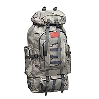 100L Camping Hiking Military Tactical Backpack,Large capacity, 900D Oxford cloth fabric, waterproof and tear resistant,Tactical Travel Backpack for Camping,Hunting,Hiking,F, 80cm-40cn-20cm
