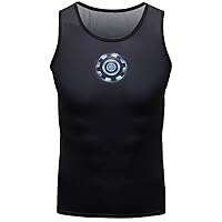 Men's Muscle Tank Top Sleeveless T-Shirts Baselayer Tees Cool Dry Compression Shirts Running Sports Vest