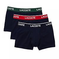 Lacoste Men's 3 Pack Casual Trunks, Blue, S