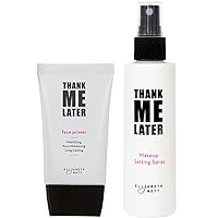 Elizabeth Mott - Thank Me Later Mattifying Face Primer and Setting Spray for All Day Makeup Wear (2-Pack Bundle)