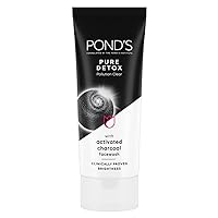POND'S Pure Detox Face Wash 200 g, Daily Exfoliating & Brightening Cleanser, Deep Cleans Oily Skin - With Activated Charcoal for Fresh, Glowing Skin