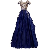 Round Neck Decal Prom Women's Evening Lace up Party Dress Adult Gift Special Occasion Cocktail Party Dress