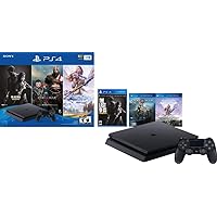 Newest Flagship Sony Play Station 4 2TB SSHD Only on Playstation PS4 Console Slim Bundle - 3X Games (The Last of Us, God of War, Horizon Zero Dawn) 2TB SSHD Fast Boot Incredible Games -Jet Black