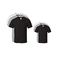 Alstyle Men's Cotton Crew Neck Short Sleeve T-Shirt 6-Pack