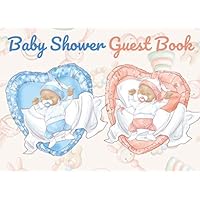 Baby Shower Guest Book for Twins Boy and Girl: Cute and Functional Girl and Boy Twins Guestbook for up to 50 shower guests with baby-related quotes ... Guestbooks for Twins Baby Girl and Baby Boy)