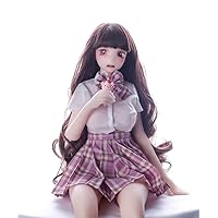 Junying/MOZU Lingnai 1/5 Female Seamless Action Figures Full Silicone Material, Jydoll 60cm Flexible Female Figure Dolls for Cosplay/Photography/Arts (Wig)