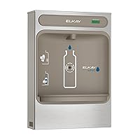 Elkay EZWSSM EZH2O Surface Mount Bottle Filling Station, Non-Filtered, Non-Refrigerated, Stainless