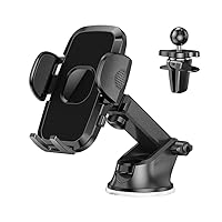 Phone Mount for Car Phone Holder Hands Free Phone Stand for Car Vent Phone Mount Fit iPhone Android Smartphone Cell Phone Automobile Cradles Universal