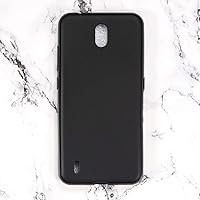 Nokia C1 Case, Scratch Resistant Soft TPU Back Cover Shockproof Silicone Gel Rubber Bumper Anti-Fingerprints Full-Body Protective Case Cover for Nokia C1 (Black)
