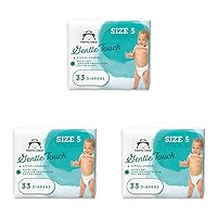 Amazon Brand - Mama Bear Gentle Touch Diapers, Hypoallergenic, Size 5, White, 33 Count (Pack of 3)