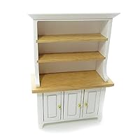 Melody Jane Dollhouse White & Light Oak 3 Door Dresser Dining Room Kitchen Furniture