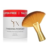 Post Spray Tan Translucent Finishing Powder | Talc Free | Sunless Tanning Powder with Large professional Fan Brush | Tropical Burst