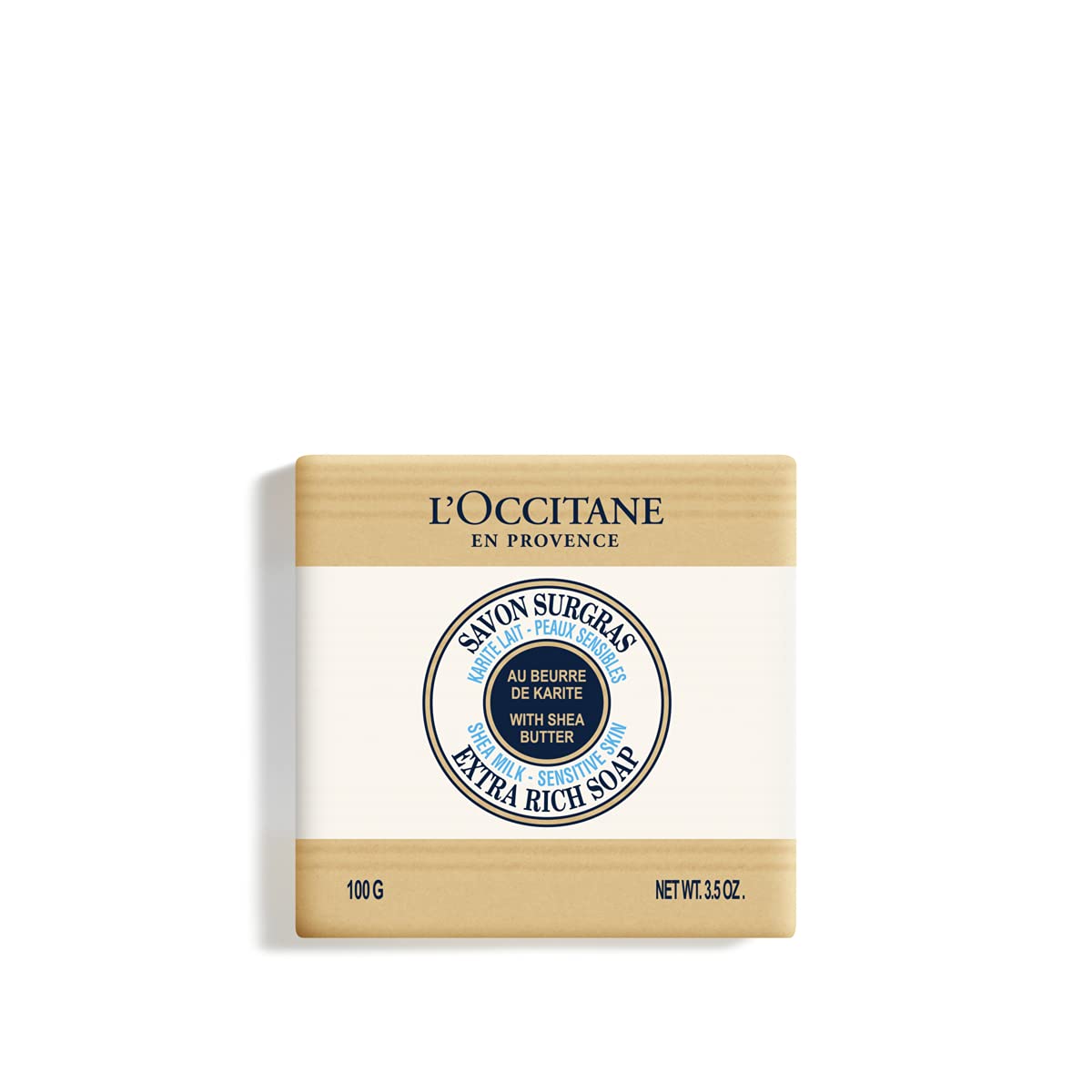 L'Occitane Shea Milk Sensitive Skin Extra Rich Soap, 3.50 oz