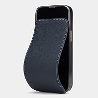 Marcel Robert - Premium Leather Wallet case for iPhone 14 - Foldable & magnetized Cover - Made in France - Blue
