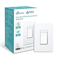 Kasa Matter Smart Dimmer Switch: Voice Control w/Siri, Alexa & Google Assistant | UL Certified | Timer & Schedule | Easy Guided Install | Neutral Wire Required | Single Pole | 2.4GHz Wi-Fi | KS225