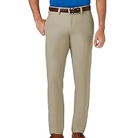 Haggar Men's Cool 18 Pro Slim Fit Flat Front Superflex Waistband Pant