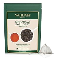 VAHDAM, Maharaja Earl Grey Oolong Tea(100g) + Pyramid Tea Infuser