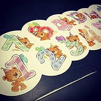 Teddy Bear Themed Monthly Bodysuit Baby Stickers