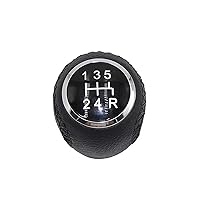 Gear Handle Car 5 Speed Leather Gear Shift Knob for Fiat Grande for Punto 2006-2012 for Linea 2007-2015 55344881 55349796 (Color : 12345-R)