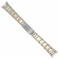 Ewatchparts 17MM MIDSIZE 14K/SS TWO TONE OYSTER WATCH BAND COMPATIBLE WITH ROLEX 31MM DATEJUST