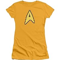Star Trek Command 8-bit Logo Retro Juniors T-Shirt