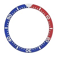 BEZEL INSERT COMPATIBLE WITH SEIKO 7002 6309 7S26 SKX007K2 7S26-0030 6105-8110 BLUE/RED