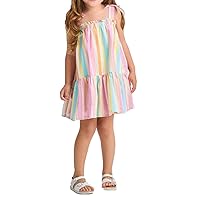 Cat & Jack Toddler Girls' Rainbow Striped Dress -