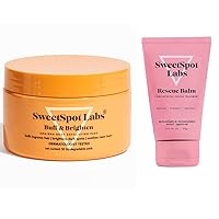 SweetSpot Labs Bundle: Buff & Brighten 50 Exfoliating & Brightening Pads + Rescue Balm 2 oz