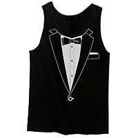 Vintage Tuxedo Retro Groom Funny Men's Tank Top