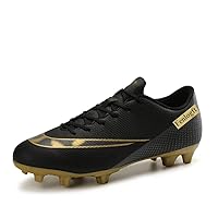 Low Leather Soccer Cleats - Professional-Grade with Lace-Up - Ideal for Training & Competition on Firm Ground & Turf - Unisex, Men, Women, Boys & Girls