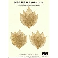 Gold Mini Rubber Tree Leaves - Pack of 15