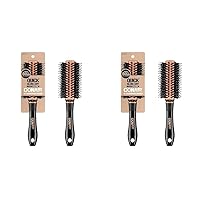 Conair Quick Blow-Dry Copper Collection, Porcupine Round Brush, Hair Brush, 1 count (Pack of 2)