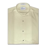 Men's Banded Collar(Mandarin Collar) Dress Shirt, 1/2